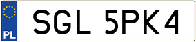 Trailer License Plate